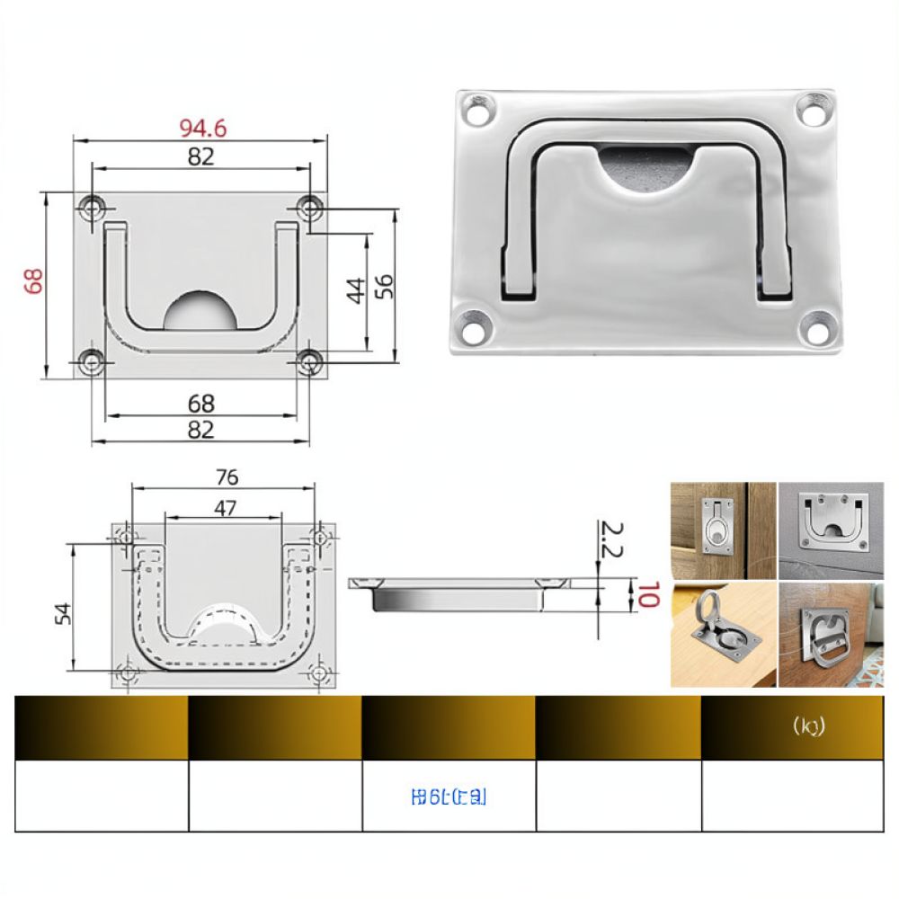 316 Stainless Steel Round Flus - Door Handle ulasan dan harga