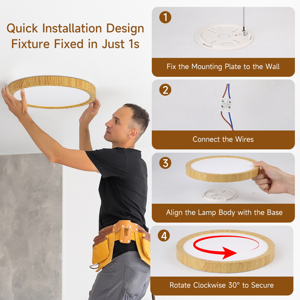 Ultra-thin Led Ceiling Light 2 - Light Switch ulasan dan harga