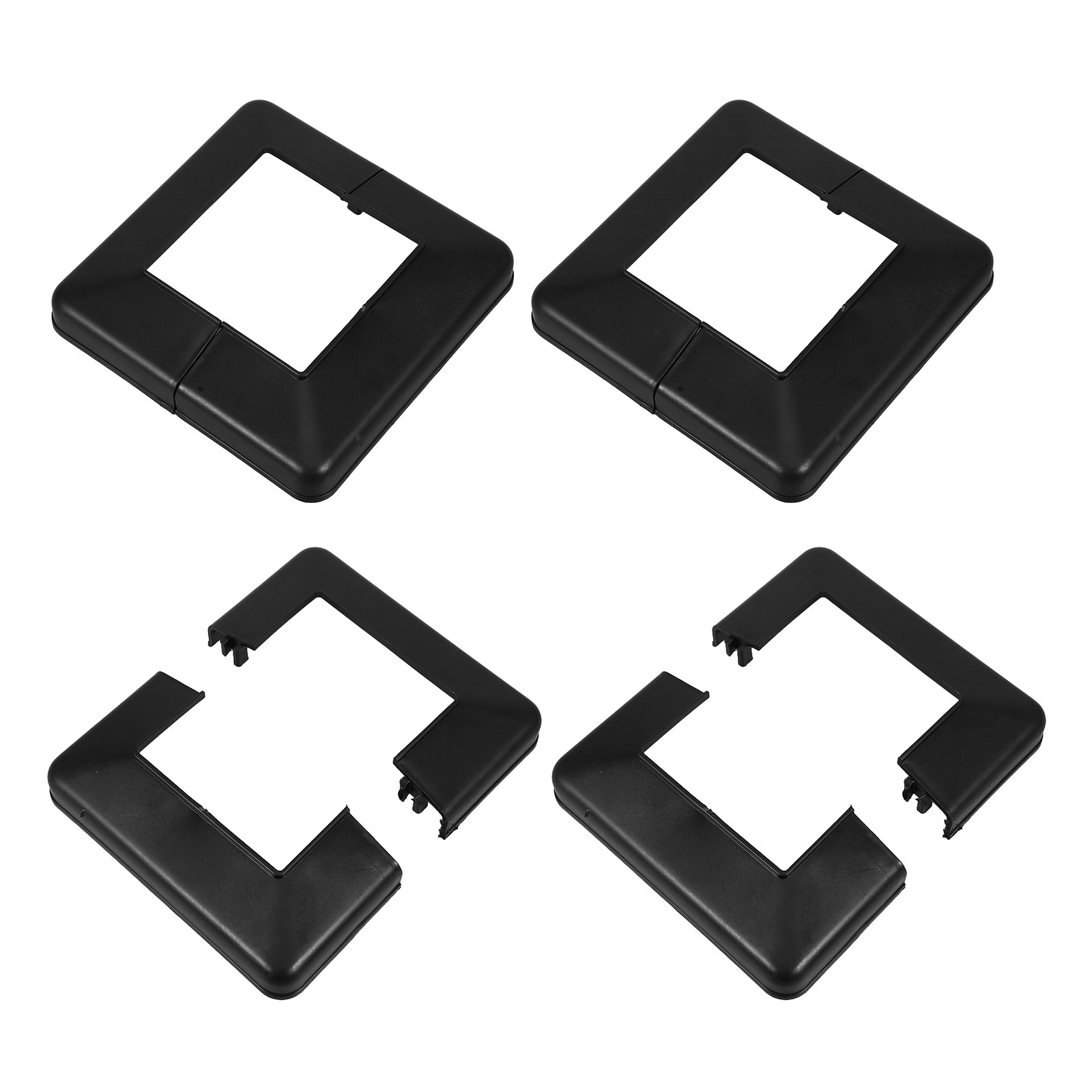 4Pcs Black Deck Post Base Cove - Home Improvement Fence ulasan dan harga