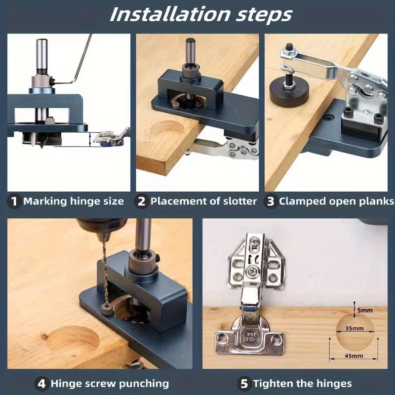 Precision Drill Guide Clamp fo - Cabinet Hinges ulasan dan harga