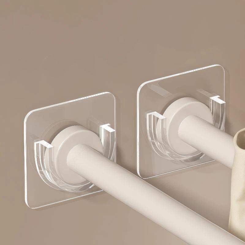 4 PCS Transparent Adhesive Cur - Curtain Rods ulasan dan harga